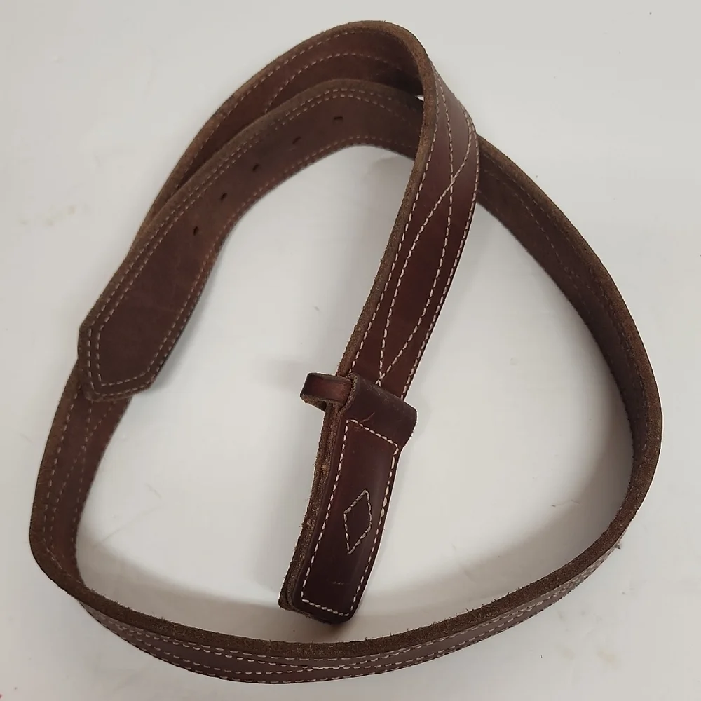 American Made AMISHMADEBELTS Brown Leather Size 40 Men's Belt